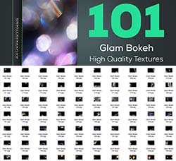 101张高清的散景光斑图片：Glam Bokeh - High Quality Textures